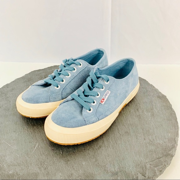 superga blue suede